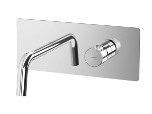 Настенный смеситель для раковины с пластиной