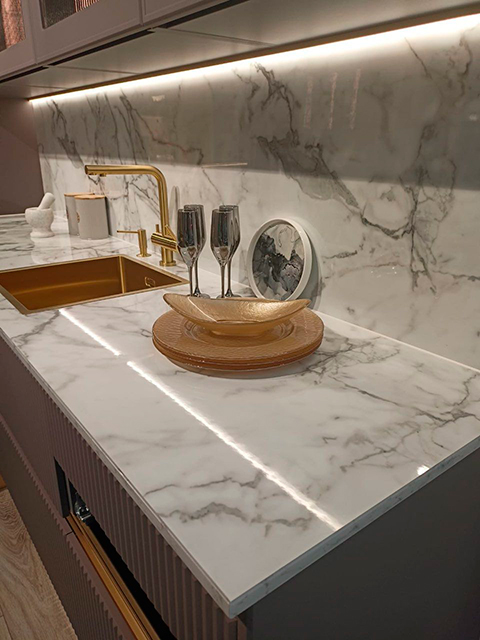 Столешницы для кухни - Мрамор бианко LIGRON LIST403 318 - Вид №39