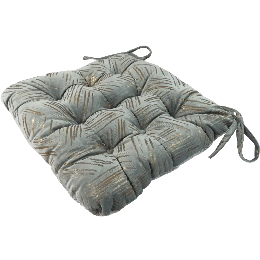 Подушка для стула Linen Way Холланд 36x6x40 см полиэстер серый 82707666 STLM-2028227 - Вид №1