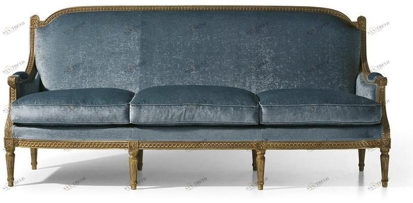 OAK Трехместный диван из ткани в стиле Людовика XVI Galleria sun-id-1403944