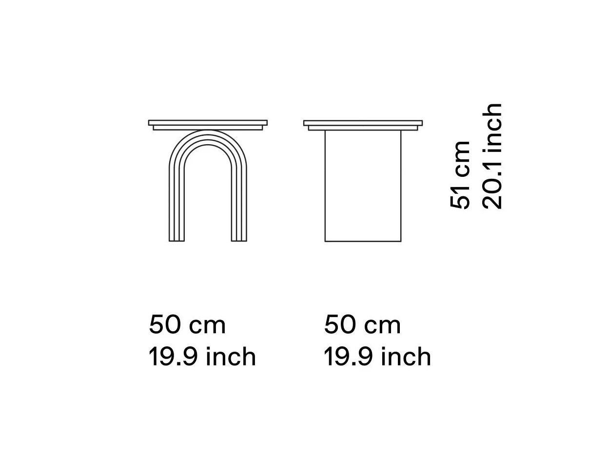 Деревянный круглый журнальный столик DIZA RAINBOW ARCH-00051822 - Вид №12