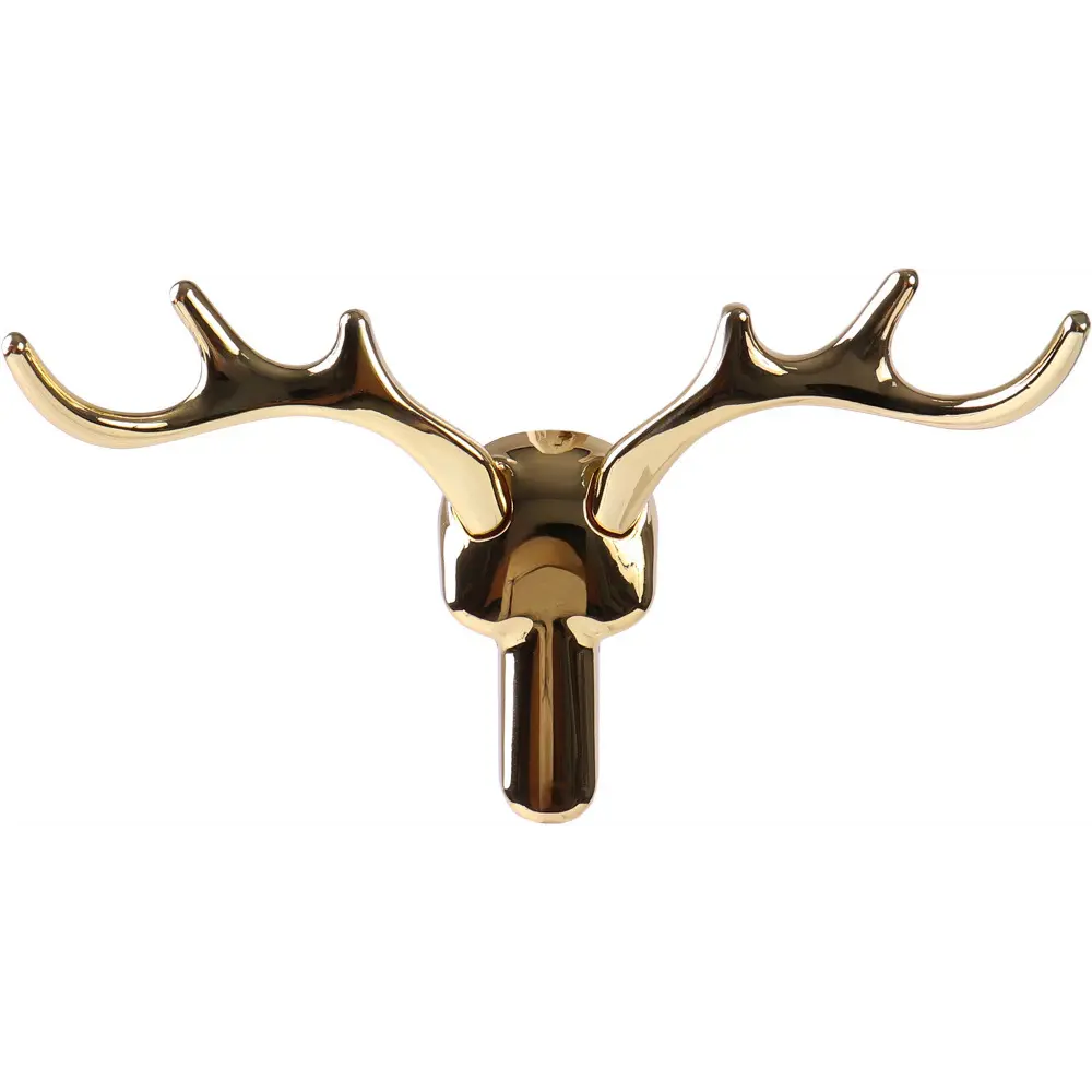89364492 Крючок Larvij Олень, цинковый, цвет золотой STLM-1005499 - Вид №1
