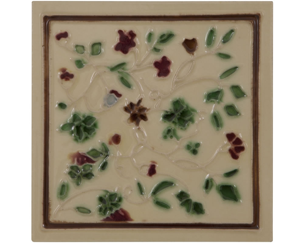 LGC094 Набор из 10 красных / зеленых плиток кремового цвета Сarronheating 