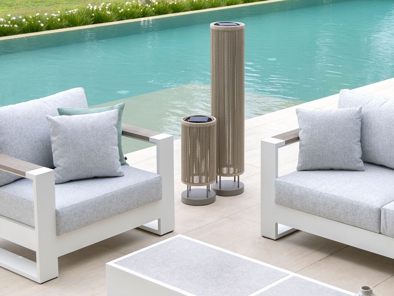 Напольная лампа на солнечной энергии Les Jardins® Rop &amp ARCH-00134395 - Вид №7