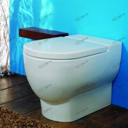 41949 Приставной унитаз напольный Белый  ONE Италия Santreyd