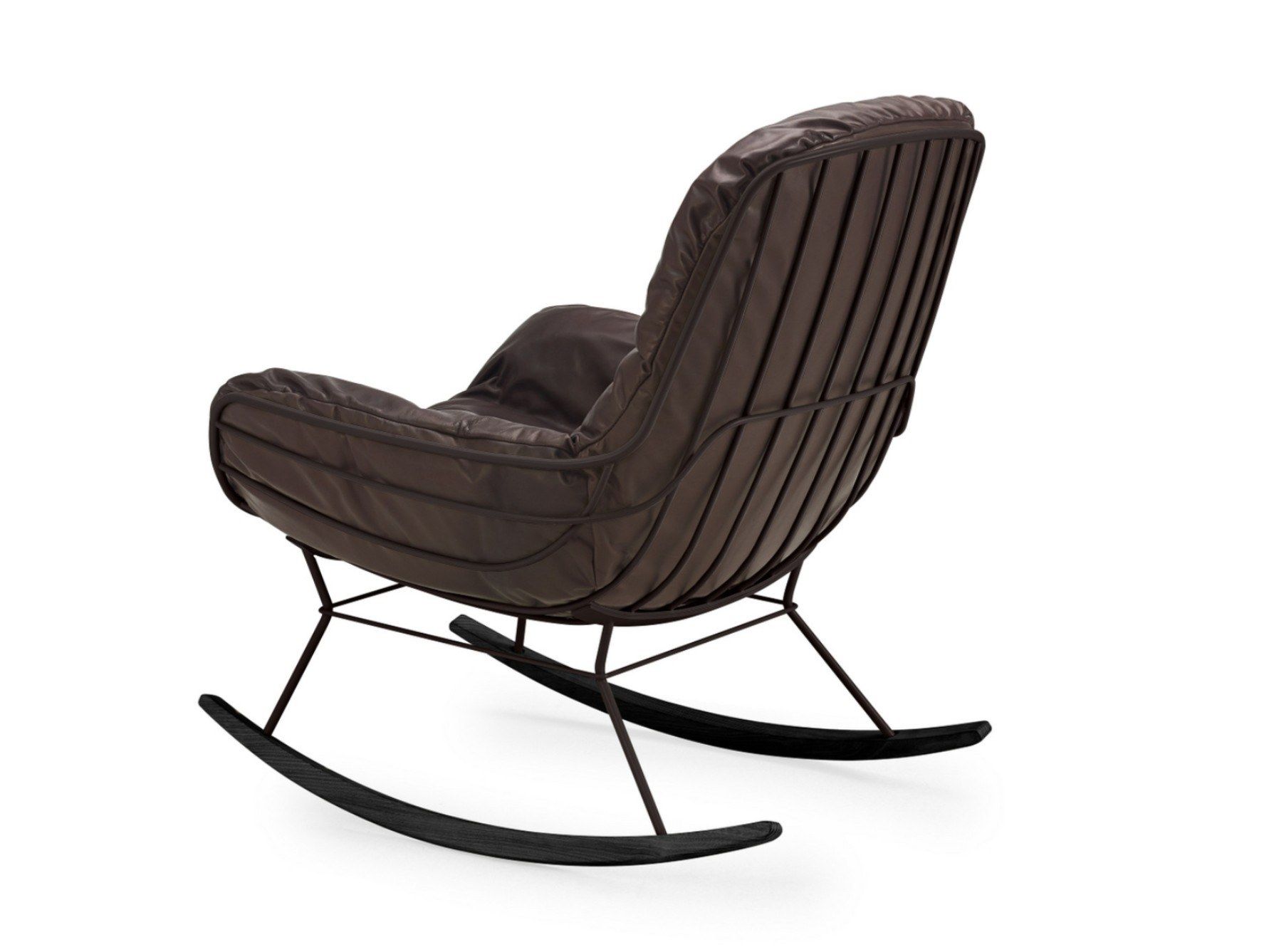 Кожаное кресло-качалка с подлокотниками Freifrau Leyasol ARCH-00034266 - Вид №1