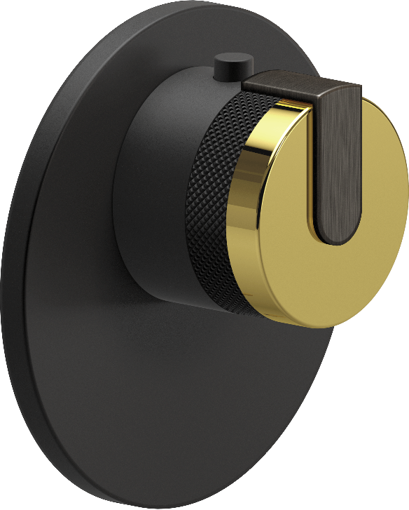 E-8027-R1AUE-L1BOX-MBK-T Термостатический переключатель 3/4-Внешняя часть GRAFF MOD+