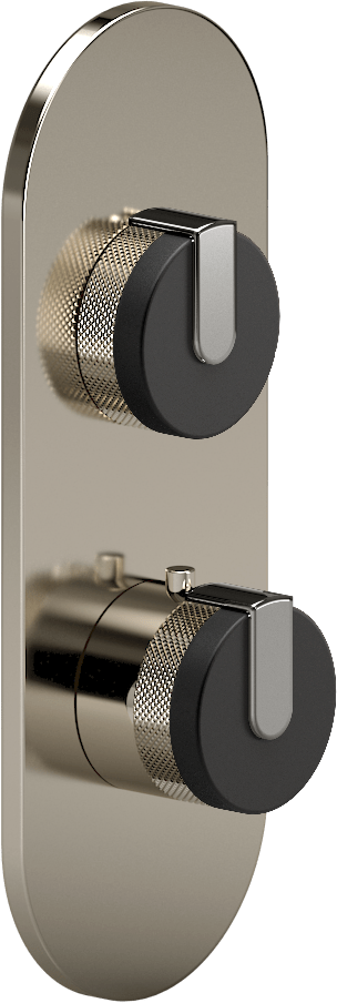 E-8026-R1MBKE0-L1PC-PN-T Планка M-Series с 2 ручками - Внешняя часть GRAFF MOD+