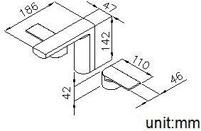 JUSTIME Смеситель для раковины на 3 отверстия из хромированной латуни Arch 57-9091 - Вид №2