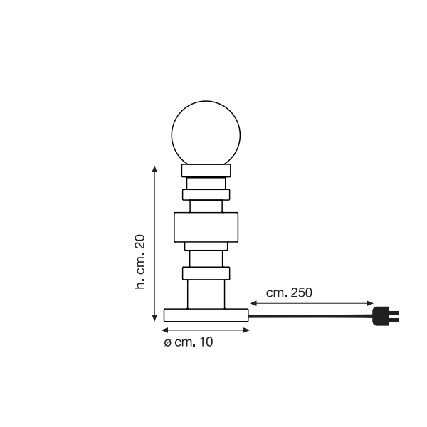 Настольная лампа Moresque Squared от Seletti 07091 SELETTI КОЛОННА 244944 Белый  - Вид №8