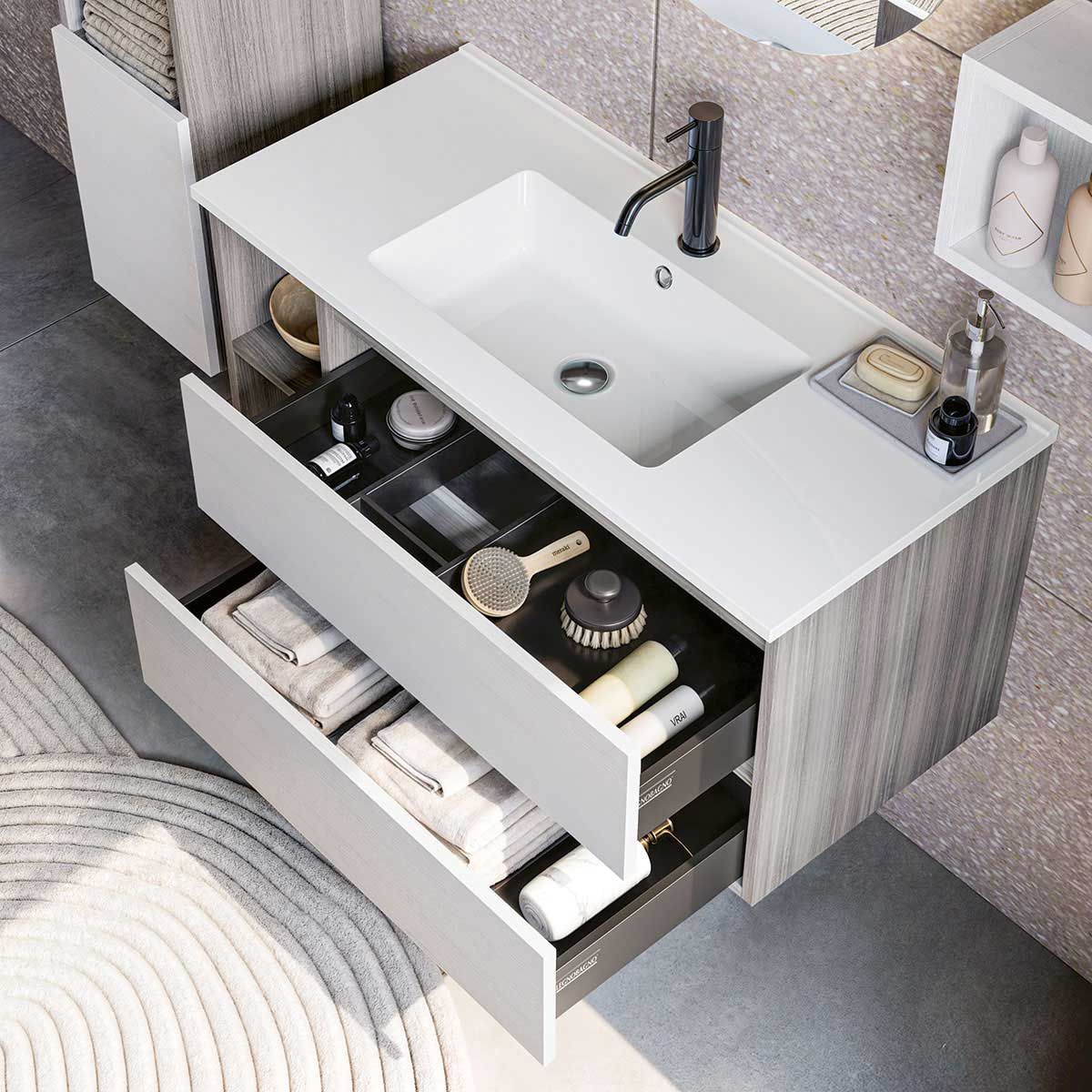 Деревянный подвесной умывальник с настенным креплением LEGNOBAGNO Экспресс ARCH-00136557 - Вид №1