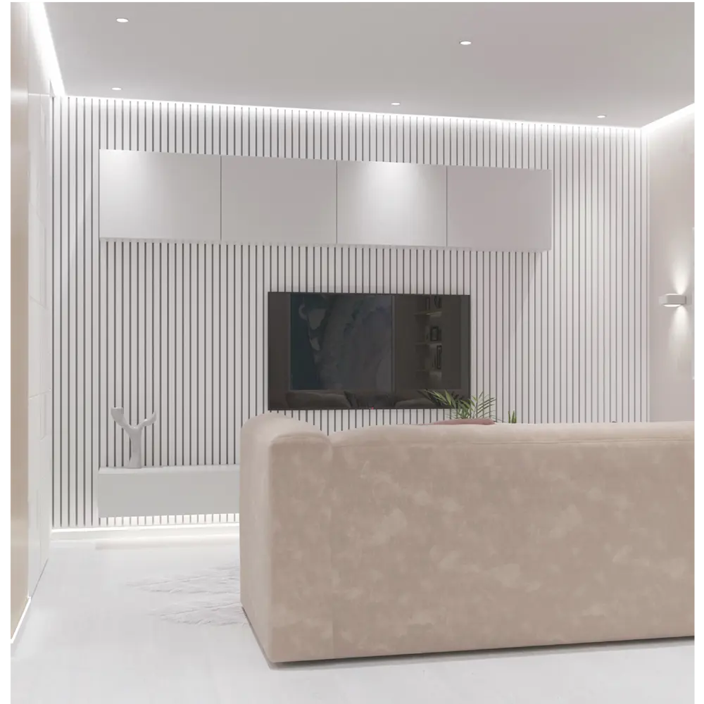 PORTIKA Декоративная рейка МДФ белая для современного интерьера 85314195 STLM-1457344 - Вид №2