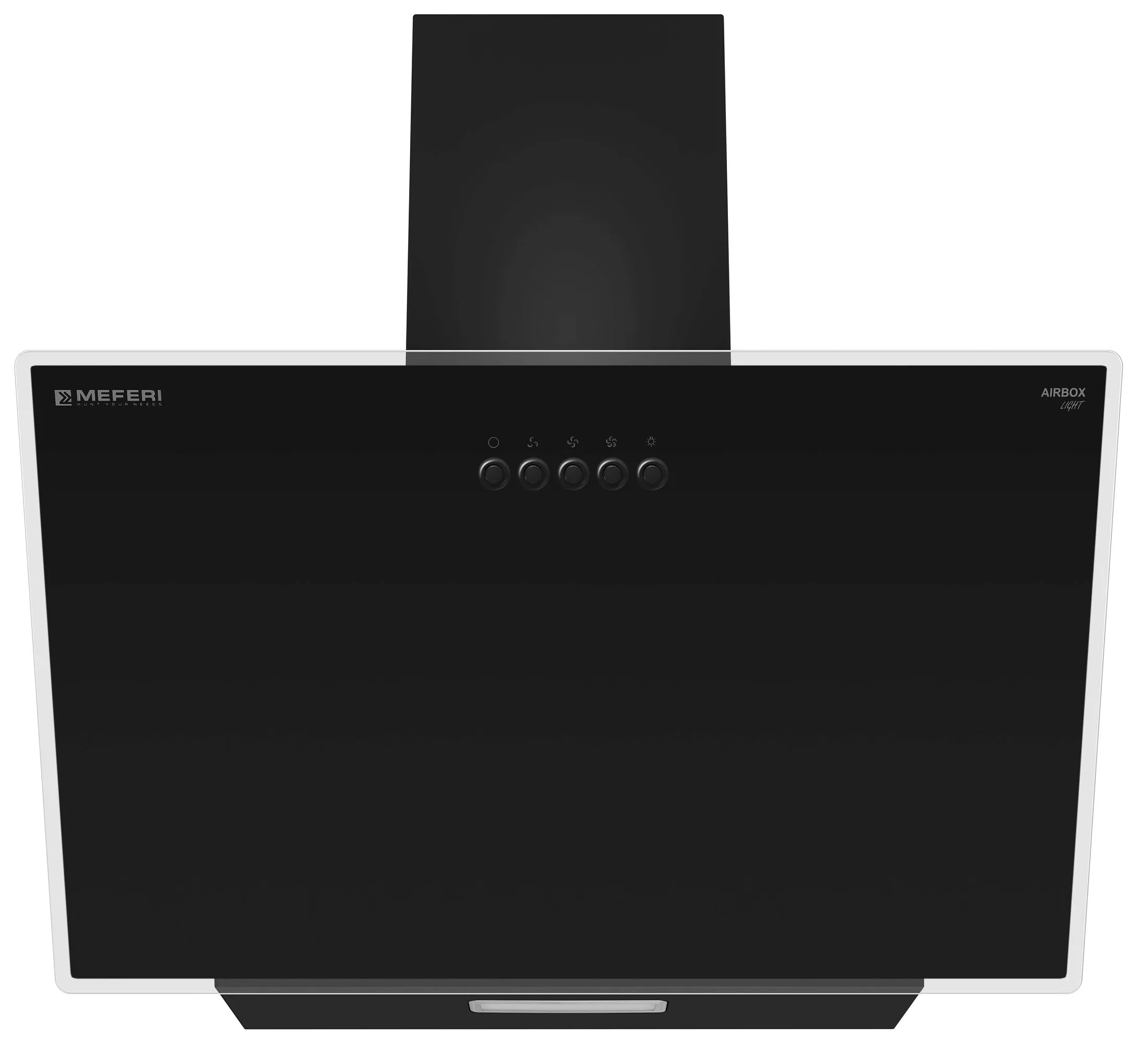 9168699 Вытяжка наклонная Meferi AIRBOX60BK LIGHT черный STDN-0082629