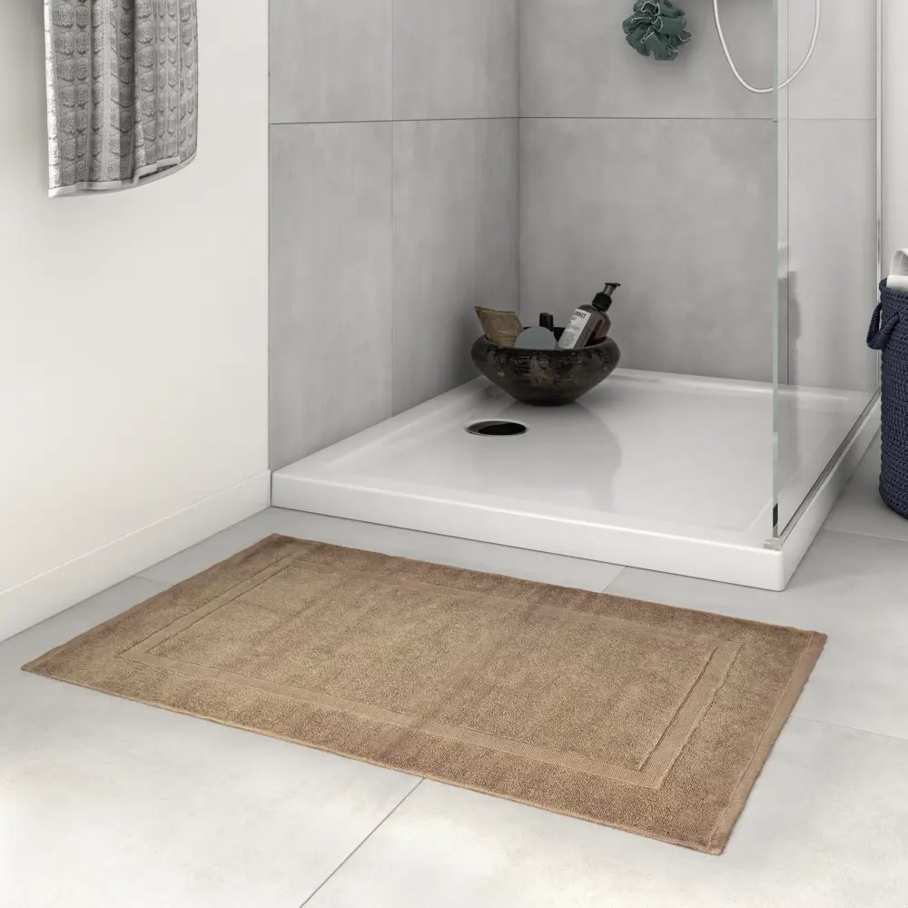 Коврик для ванной комнаты Sensea Terry 50x80 см цвет бежевый 82252868 STLM-2135302 Без серии - Вид №5
