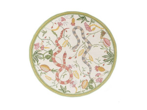 Бамбуковый Шелковый круглый ковер ручной работы