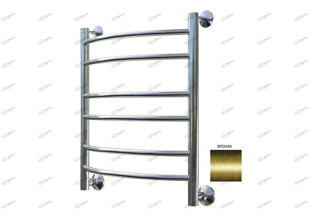 Полотенцесушитель водяной Aquanet Romeo(г2) 600x500 бронза 00234491