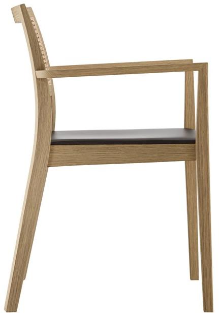horgenglarus Штабелируемый стул из массива дерева с подлокотниками  6-596a  - Вид №4