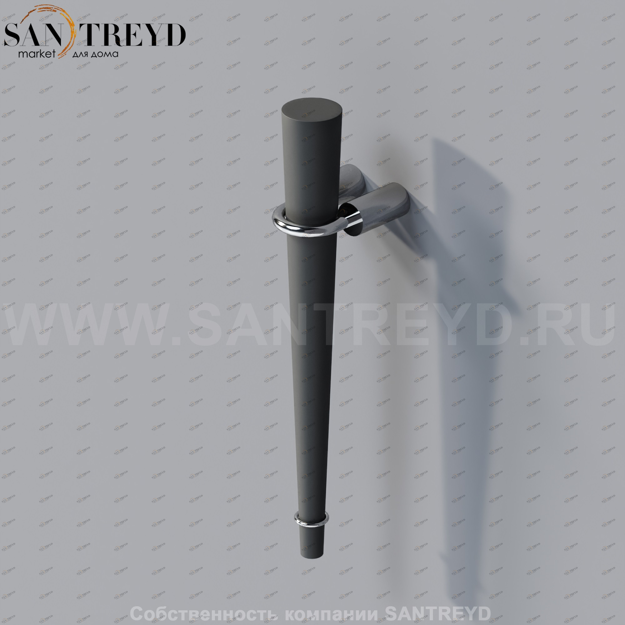 Agape BUCATINI Держатель для одежды настенный черный ABUC0171EB