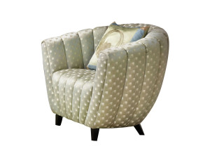 Тканевое кресло с подлокотниками