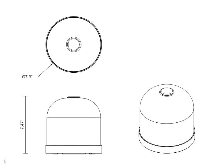 Стеклянная настольная лампа Articolo Studios Роло ARCH-00074954 - Вид №4