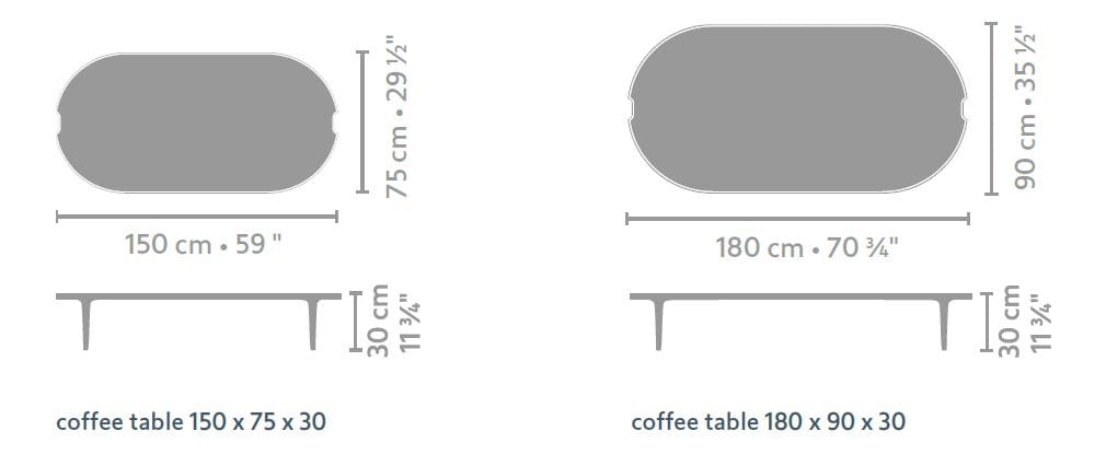 Деревянный шпон овальный журнальный столик Linteloo Clamp ARCH-00113896 - Вид №2