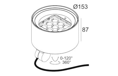 Напольный светодиодный прожектор Deltalight Frax ARCH-00047517 - Вид №2