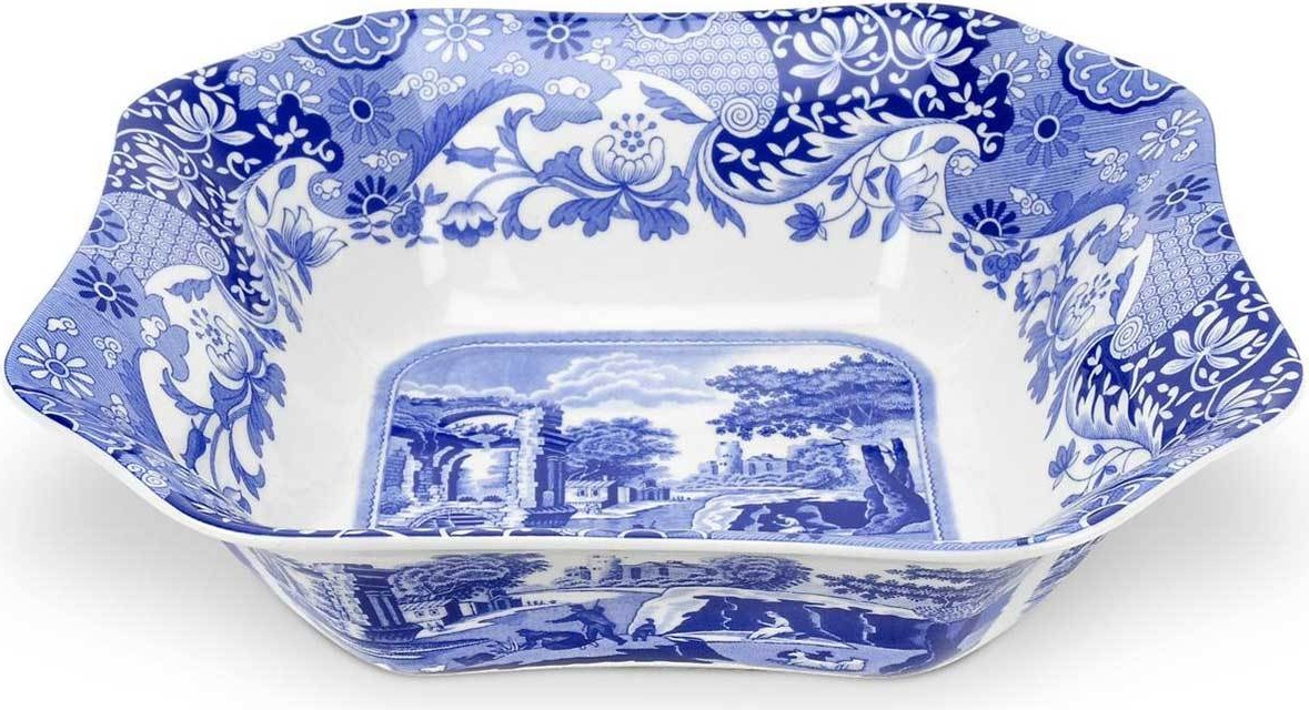 10571334 Spode Салатник квадратный Spode "Голубая Италия" 23,5см Фаянс 