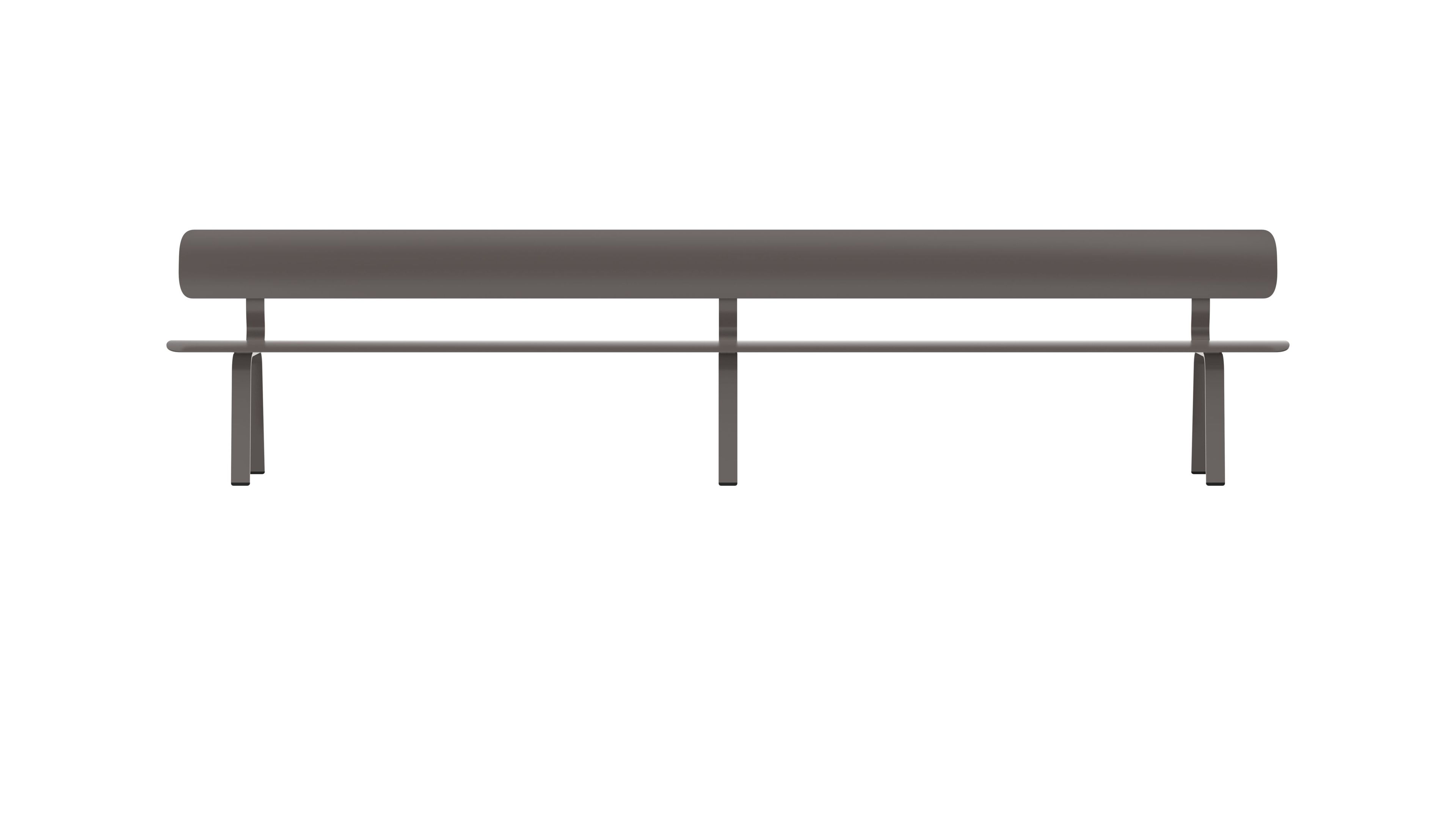 Стальная скамья с порошковым покрытием со спинкой FUNCTIONALS BEN ARCH-00041367 - Вид №69