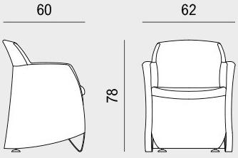 Viganò Кожаное кресло с подлокотниками Miss grace sun-id-1483239 - Вид №3