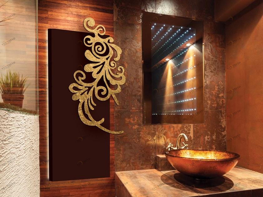 Termo Design Алюминиевый радиатор / декоративный радиатор Doppia piastra - foglia oro Dp 00507a