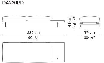 B&B Italia 3-х местный тканевый диван Dock sun-id-1376507 - Вид №116