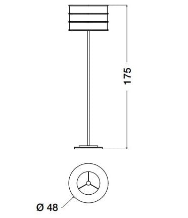 Металлический торшер CPRN HOMOOD Cocoon ARCH-00031924 - Вид №2