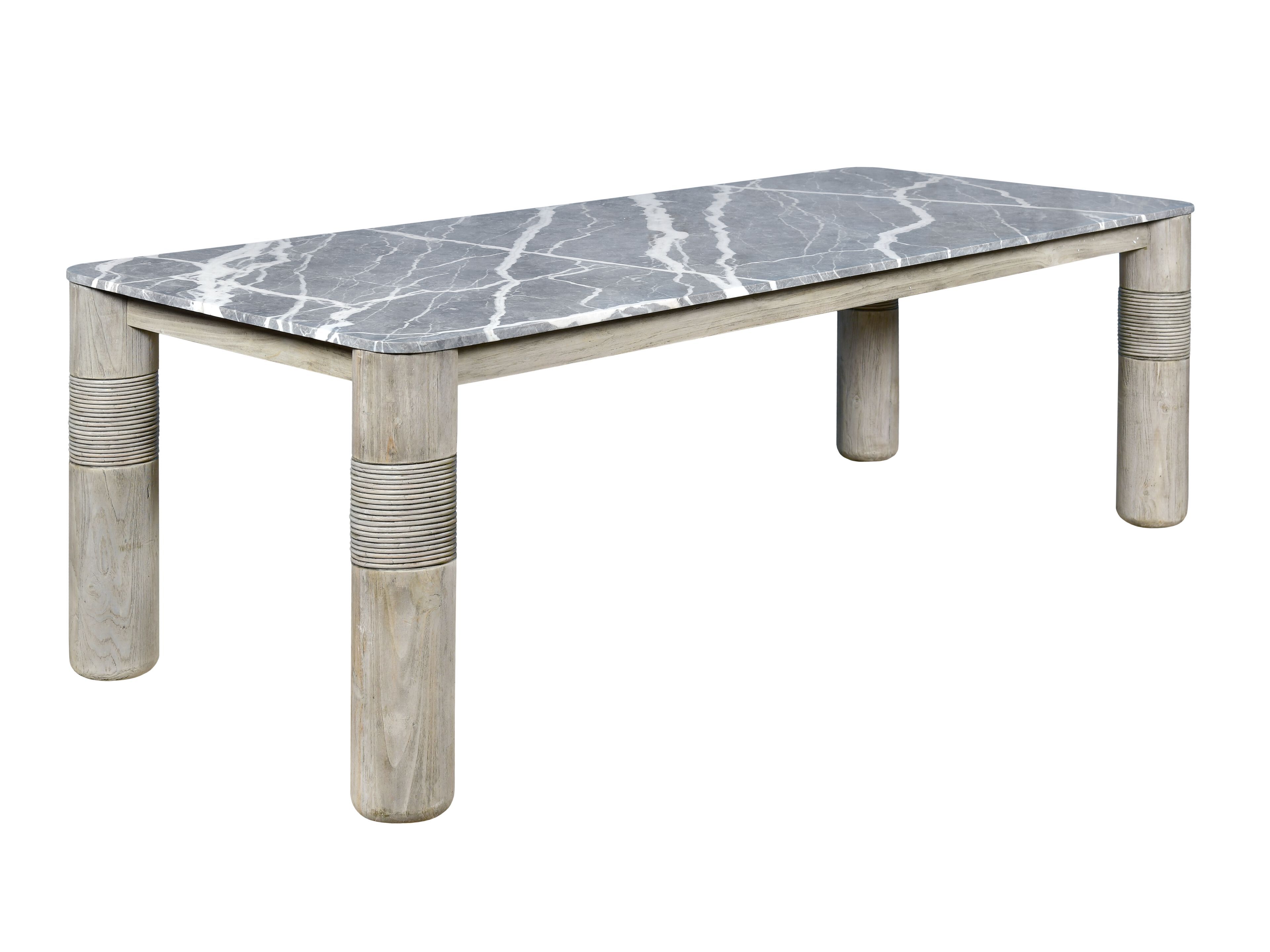 Травертин прямоугольный садовый стол cbdesign Hercules ARCH-00134096