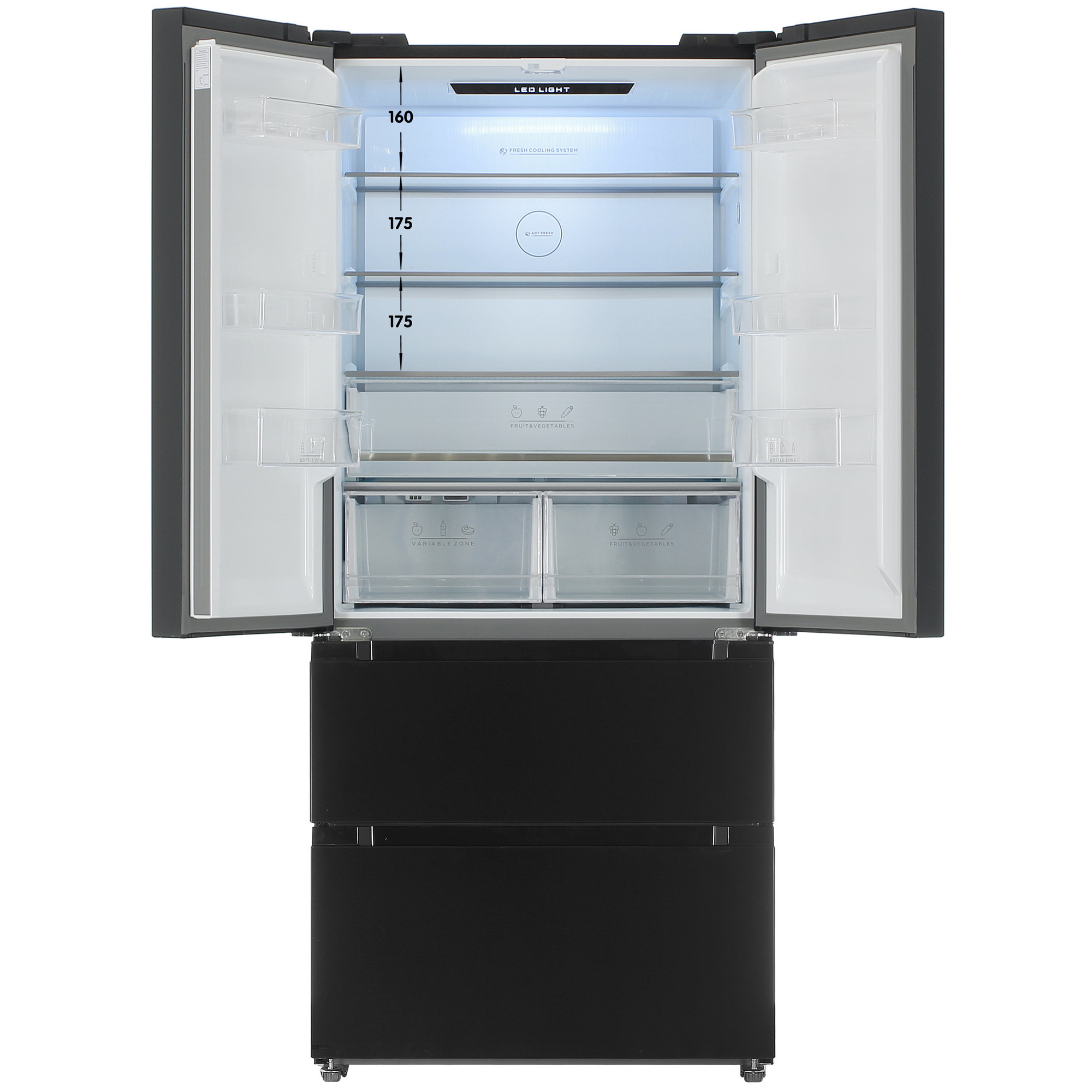 9239508 Холодильник многодверный   DEXP MFr4-53AMA черный STDN-0013508 - Вид №1