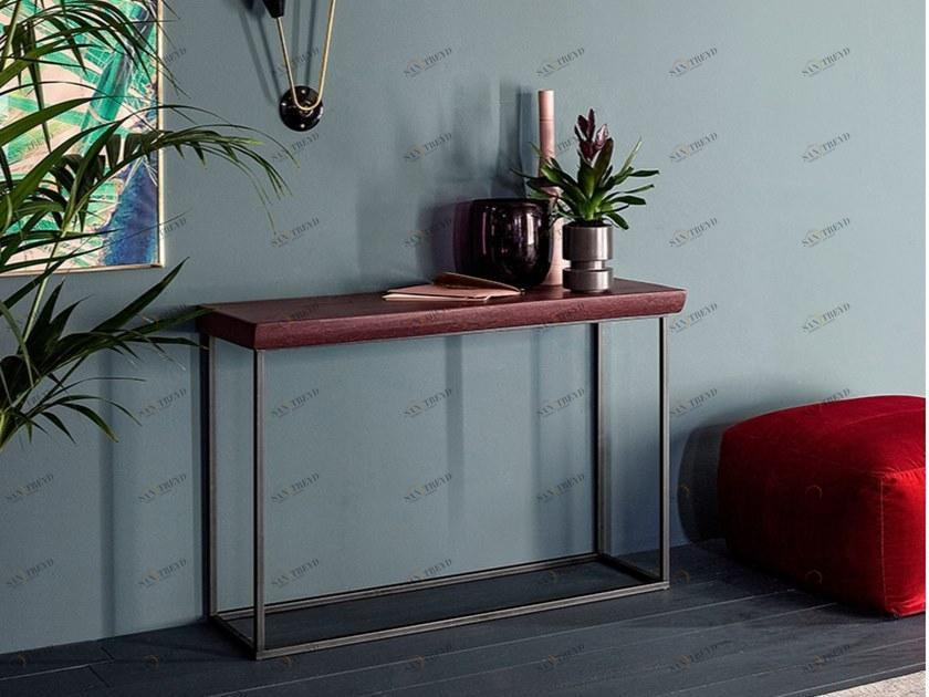 Devina Nais Прямоугольная консоль из массива дерева sun-id-1401445