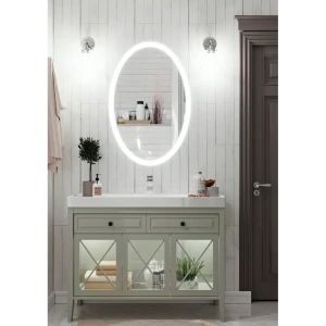 Зеркало для ванной Omega Glass Тип 1 SD95 с подсветкой 60x90 см овальное 83669757 STLM-2171924