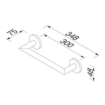 Ручка для ванной из нержавеющей стали Geesa Nemox ARCH-00123077 - Вид №3