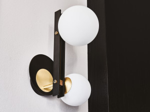 Настенный светильник из дутого стекла