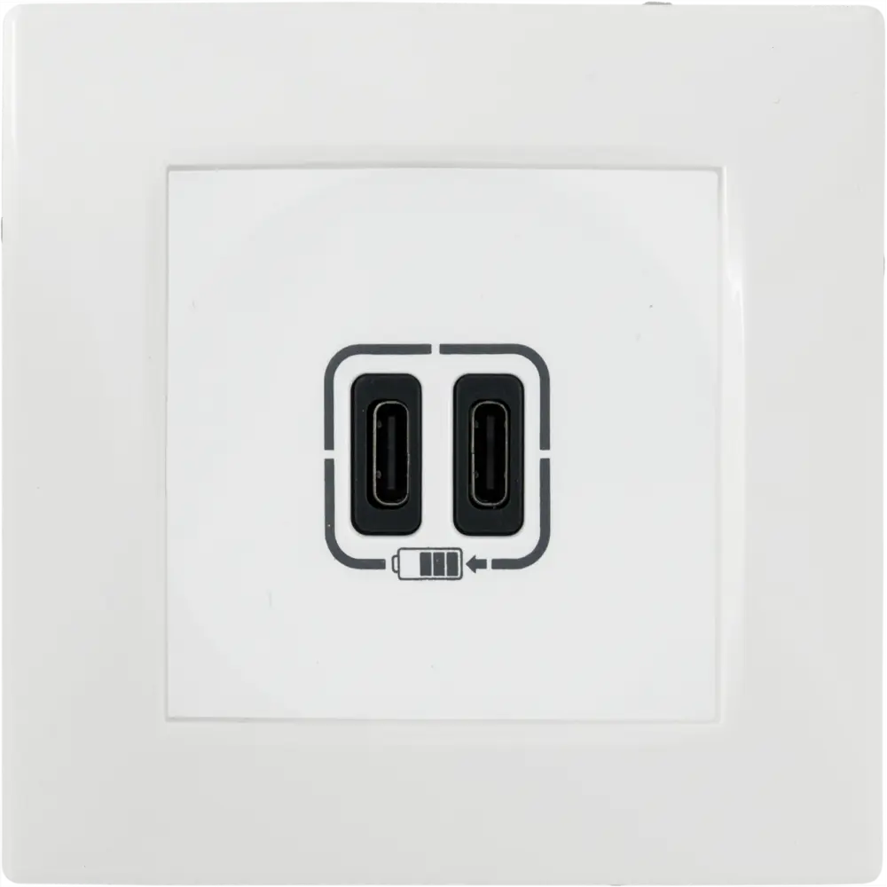 Зарядное устройство USB тип С / тип С - Legrand Etika - 3000мА 15Вт - белый 82496522 STLM-2085491 - Вид №3