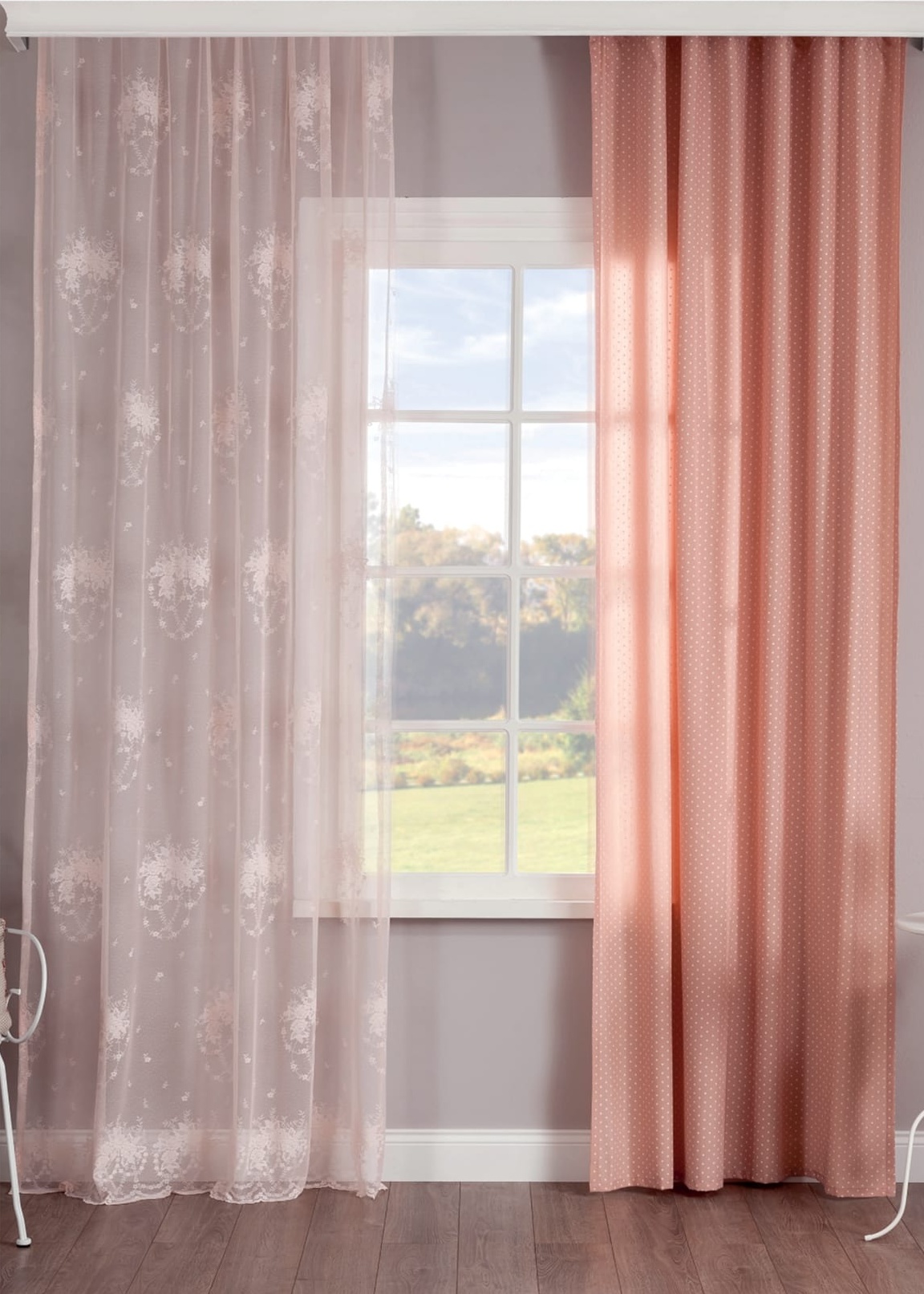 Тюль для детской 150х260 см Paradise, 1 полотно CILEK ROMANTIC 00-3832613 Бежевый Santreyd - Вид №1