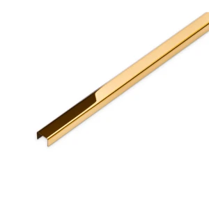 Уголок металлический глянцевый 1.2х40 см цвет золотой