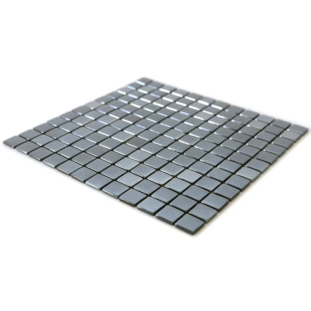 Мозаика стеклянная Natural STP-BK002-L 31.5x31.5 см цвет черный перламутровый Santreyd Steppa STLM-2083388 - Вид №3