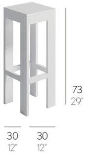 GANDIABLASCO Табурет садовый высокий Na xemena sun-id-1401057 - Вид №3