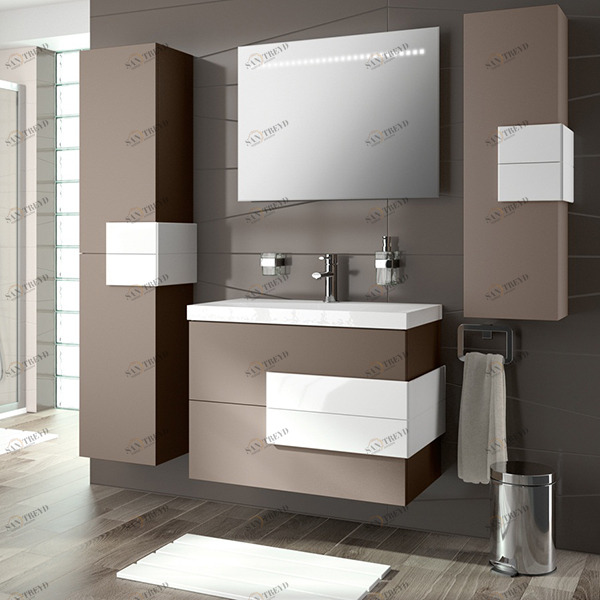 КОМПЛЕКТ МЕБЕЛИ CRONOS 80 СМ MATT MOKA/WHITE SALGAR 21789