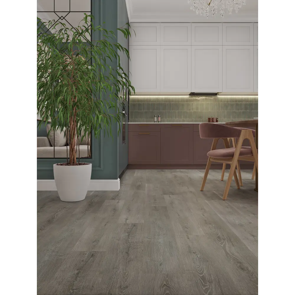 SPC плитка Kreaforta Дуб Аксай - напольное покрытие премиум-класса 89396948 STLM-1569118 - Вид №6