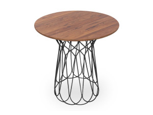 Круглый деревянный стол