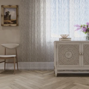 Тюль на ленте Aromo 300x280 см цвет серый 84653521 STLM-2149564