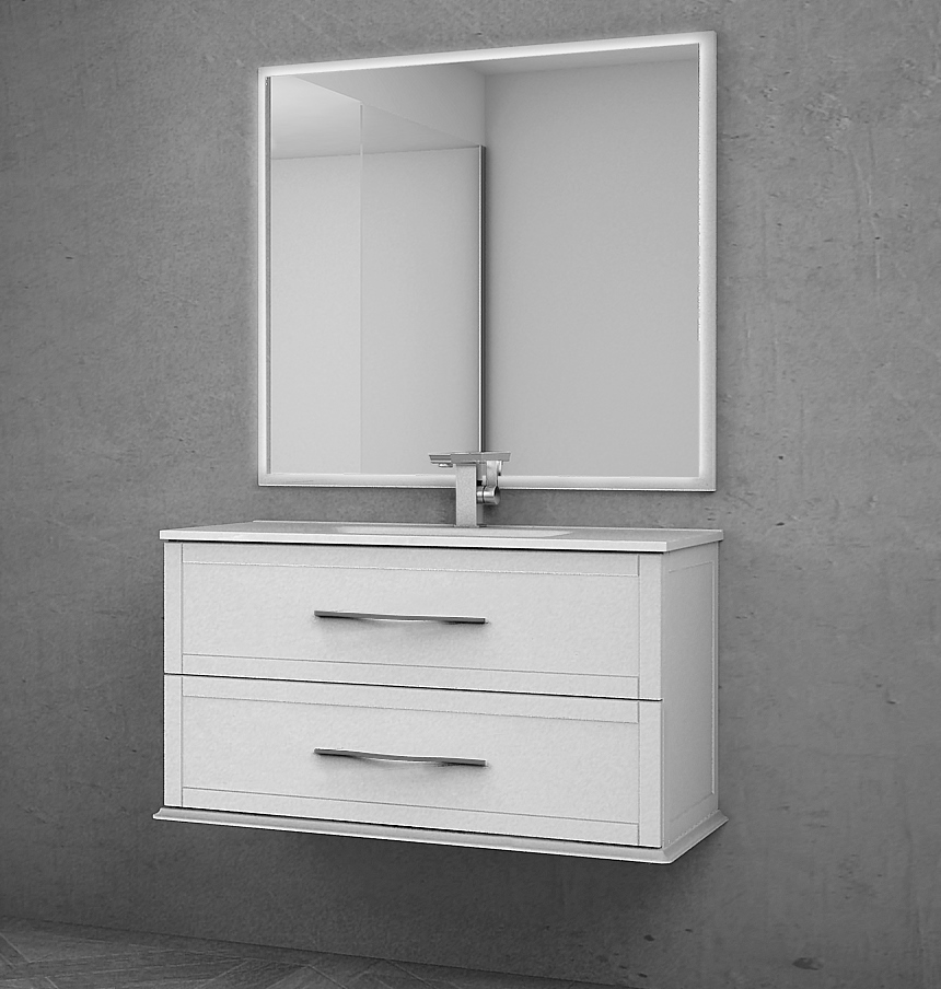 Мебель для ванной CEZARES TIFFANY 101 Bianco opaco 54951 - Вид №1