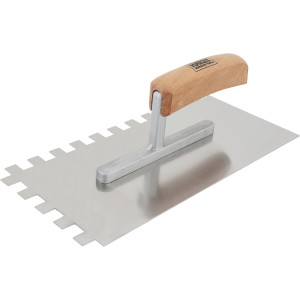 Гладилка с деревянной ручкой нержавеющая сталь 280х130 мм HARDY