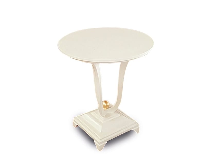 Круглый деревянный журнальный столик CASA +39 Gold ARCH-00147756